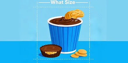 /what size paper cup is the peanut butter cup