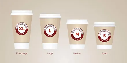 /The size of paper cups determines the production speed